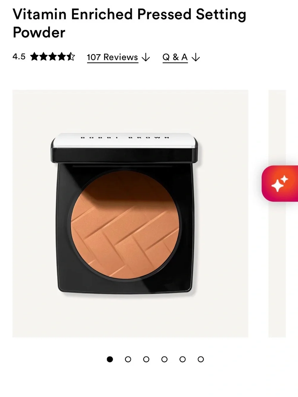 Bobbi brown Vitamin Enriched Pressed Setting Powder golden brown